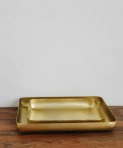 Two's Company Gatsby Gold Trays Home Decor
