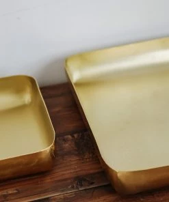 Two's Company Gatsby Gold Trays Home Decor
