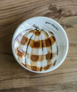 Mud Pie Pumpkin Dipping Dish Home Decor