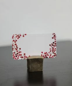 HomArt Chiseled Place Card Holder Kitchen