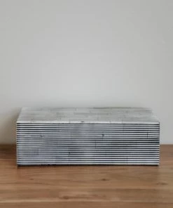 A.Sanoma Home Decor Line Upon Line Bone Box