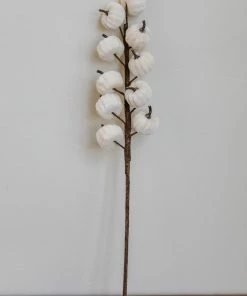 Mud Pie Home Decor Velvet Pumpkin Stem