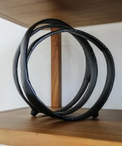Sagebrook Home Decor Black Loopy Sculpture