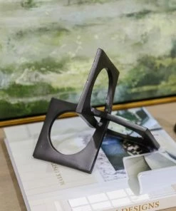 Sagebrook Home Decor Black Linked Square Decor