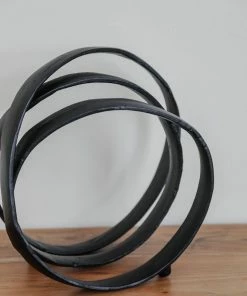 Sagebrook Home Decor Black Loopy Sculpture