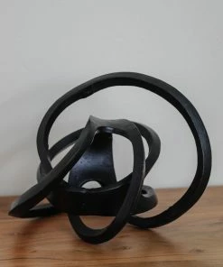 Sagebrook Large Black Knot Home Decor