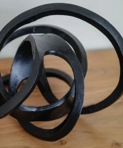 Sagebrook Large Black Knot Home Decor