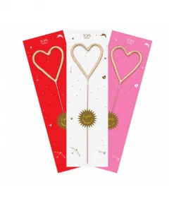 TOPS Malibu Big Golden Sparkler Heart Wand