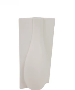Two's Company White Flat Matte Vase Home Decor