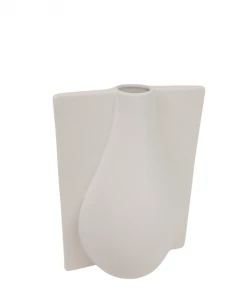 Two's Company White Flat Matte Vase Home Decor