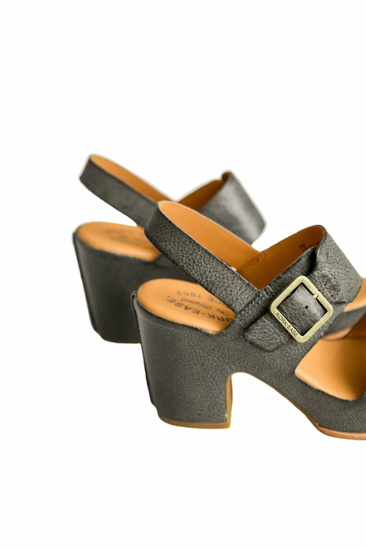 Korkease San Carlos Heel In Lava Grey