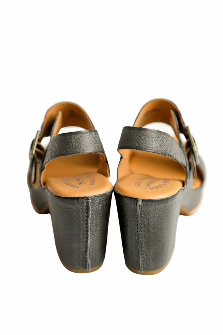 Korkease San Carlos Heel In Lava Grey