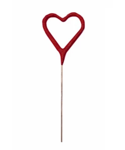 TOPS Malibu Kitchen Red Heart Mini Sparkler 4"