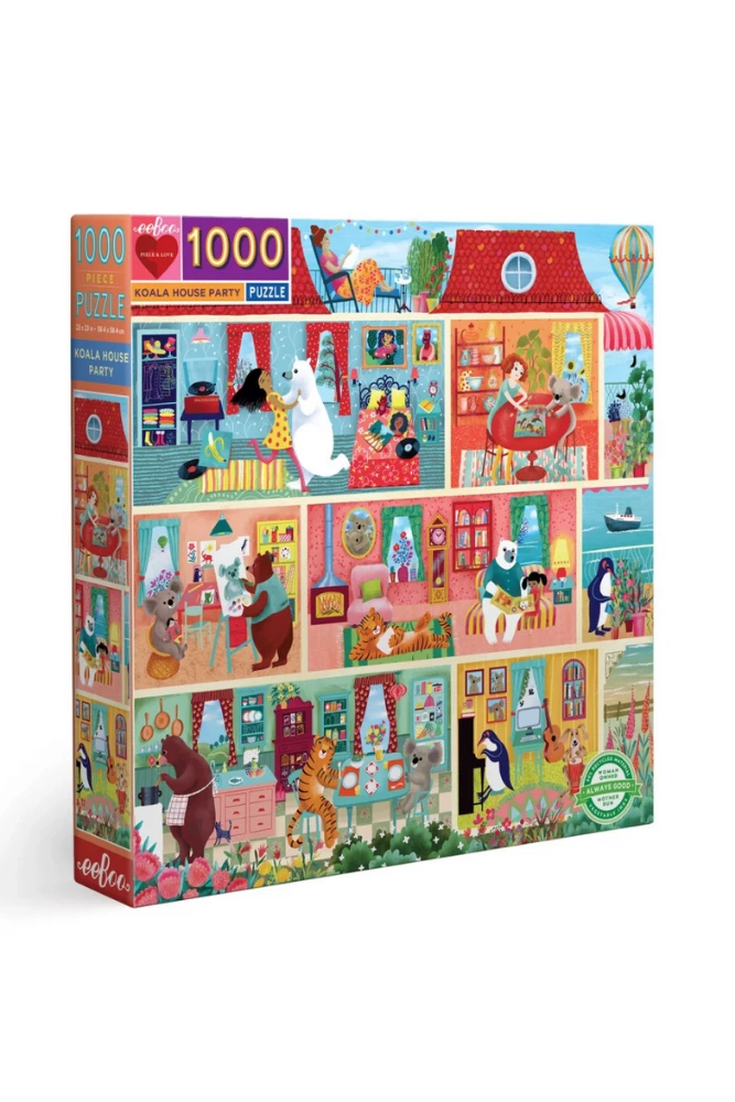 Eeboo Koala House Party 1000 Piece Puzzle GIFT
