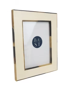 Two's Company Horn Trimmed Frames Home Decor