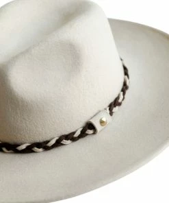 Urbanista Accessories Ivie Wool Panama Hat In Beige