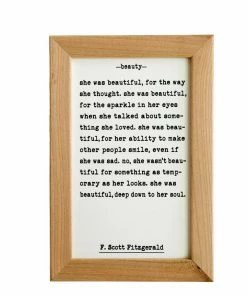 Petal Lane Home Decor Beauty By Fitzgerald Quote Board