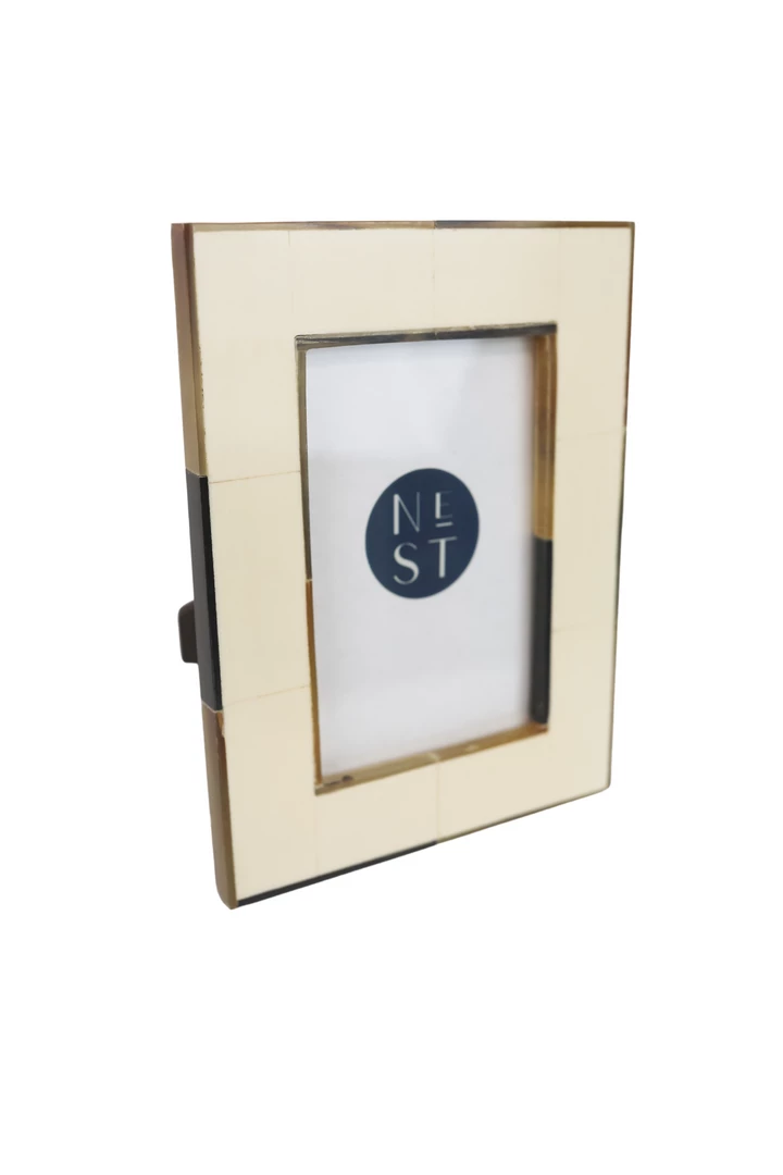Two's Company Horn Trimmed Frames Home Decor