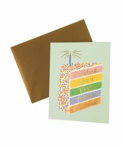 Rifle Paper Co Cake Slice Birthday Cake GIFT
