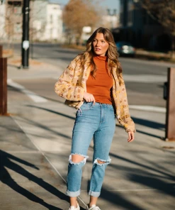 Vibrant Apparel Hudson Mom Jeans In Denim FINAL FEW