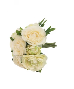 Allstate Cream Ranunculus Bouquet Home Decor
