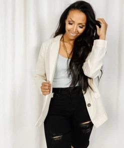 LUSH Abby Linen Blazer