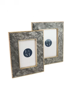 Two's Company Home Decor Silver Slate Frames