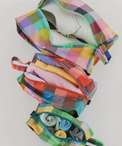Baggu Zip Set- Madras Mix