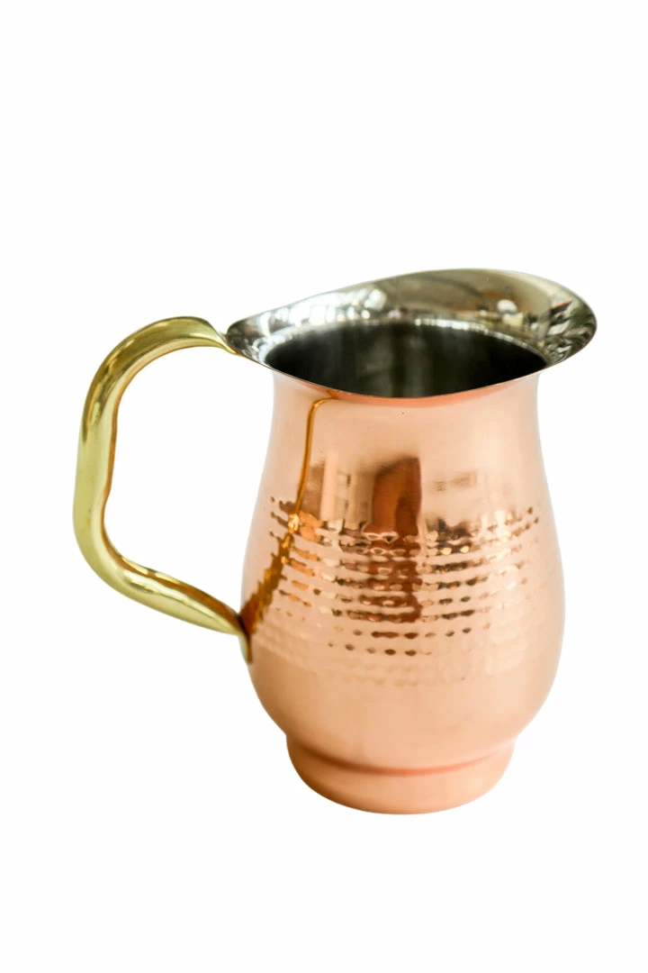 Creative Co-op Hammered Copper Pitcher Kitchen