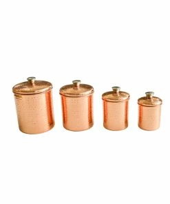 Creative Co-op Kitchen Copper Canisters