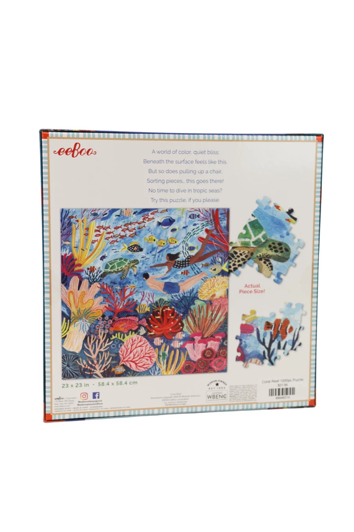 Eeboo GIFT Coral Reef 1000pc Puzzle