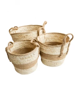 Sullivans Home Decor Tan Shore Baskets