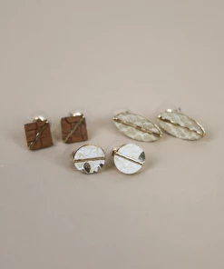 Fashion City Bronx Print Studs