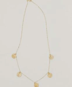 Katie Waltman Jewelry Sicily Coin Chain Necklace Accessories