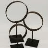 Creative Co-op Found Metal Ring On Stand Home Decor