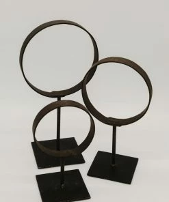 Creative Co-op Found Metal Ring On Stand Home Decor