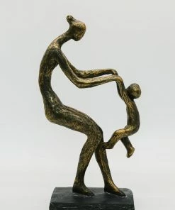 Sagebrook Mother & Child Bronze Sculpture