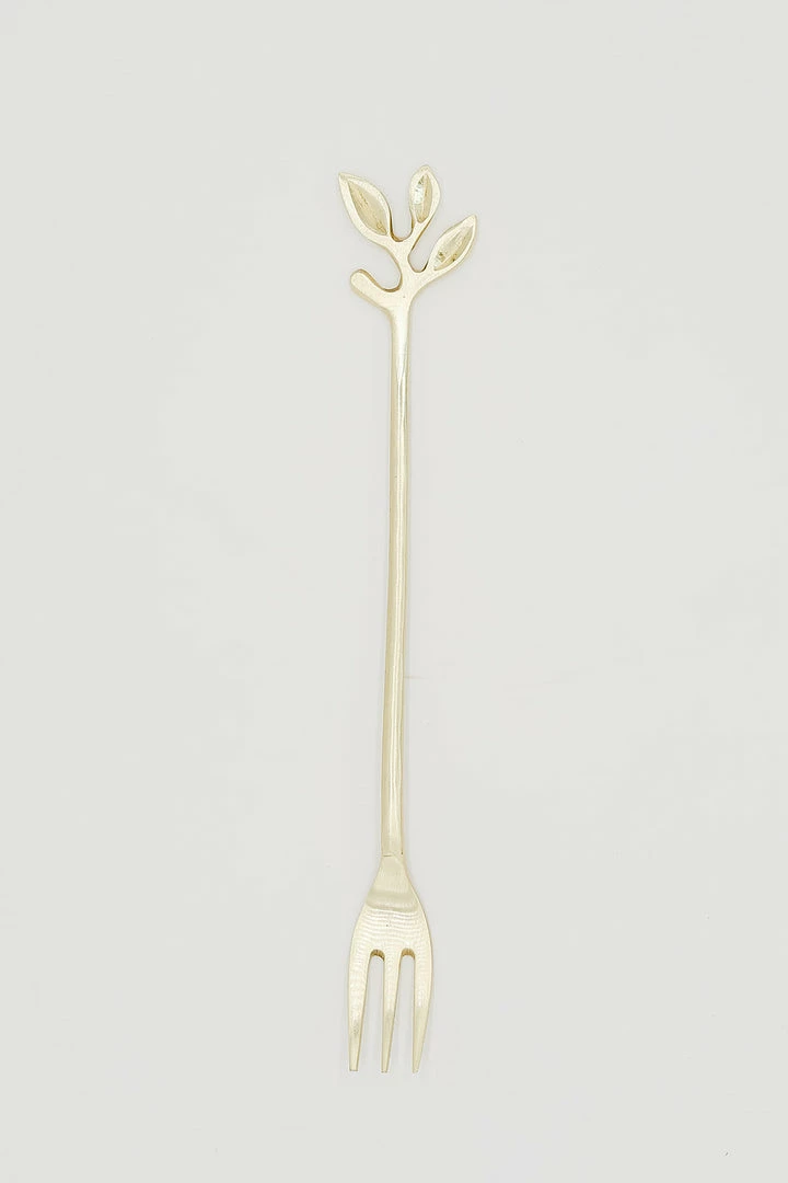 Zodax Kitchen Gold Leaves Cocktail Fork