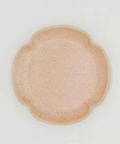 Creative Co-op Scalloped Stoneware Plate Kitchen