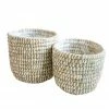 Accent Decor Natural Stacked Baskets Home Decor