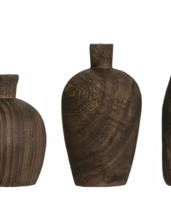 Creative Co-op Home Decor Simon Wood Vase