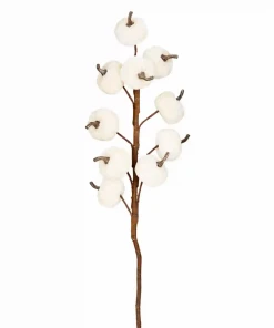 Mud Pie Home Decor Velvet Pumpkin Stem