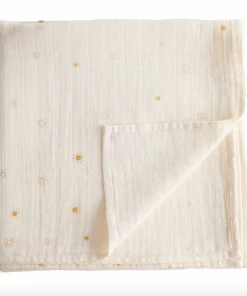 Mushie GIFT Muslin Swaddle Blanket Organic Cotton