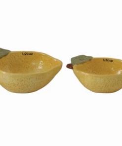 Creative Co-op Lemon Measuring Cups Kitchen