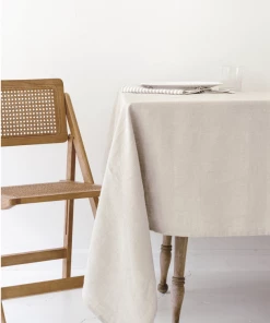 Heirloom Collection Kitchen Linen Tablecloth In Oatmeal