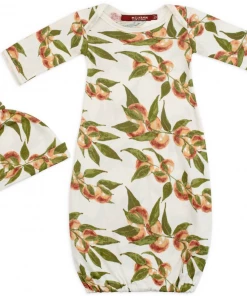 Milkbarn Bamboo NB Gown & Hat Set