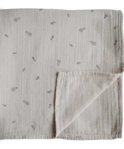 Mushie GIFT Muslin Swaddle Blanket Organic Cotton