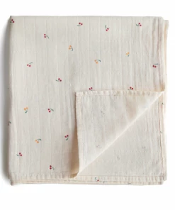 Mushie GIFT Muslin Swaddle Blanket Organic Cotton