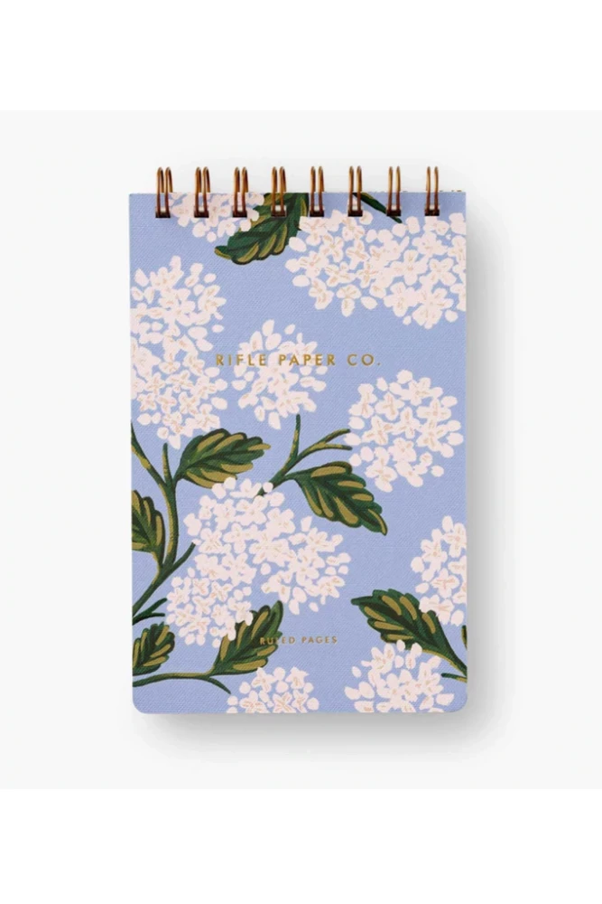 Rifle Paper Co GIFT Hydrangea Small Top Spiral Notebook