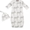 Milkbarn Bamboo NB Gown & Hat Set